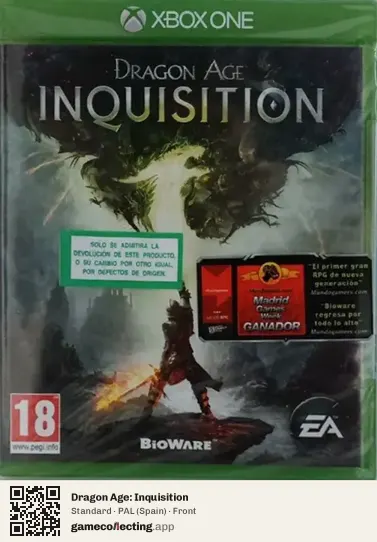 Dragon Age: Inquisition Xbox One, Spain box front