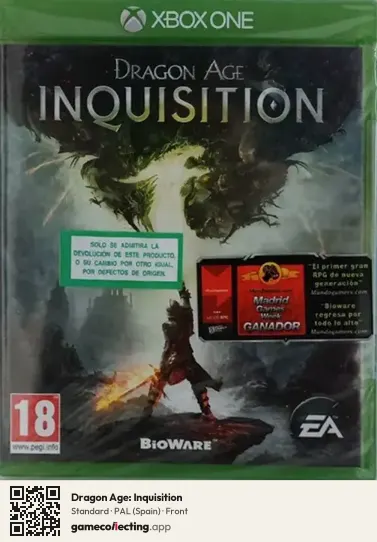 Dragon Age: Inquisition Xbox One, Spain box front