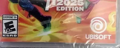 Just Dance 2025 Edition, the ESRB box on its front