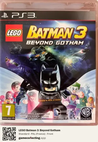 LEGO Batman 3: Beyond Gotham PlayStation 3, France box front