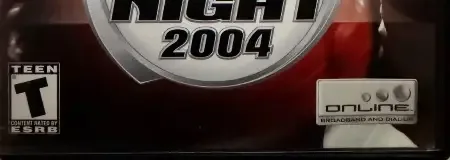 Fight Night 2004, the ESRB box on its front