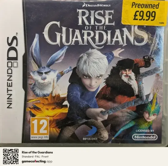Rise of the Guardians Nintendo DS, PAL box front