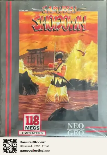Samurai Shodown Neo Geo AES, NTSC box front