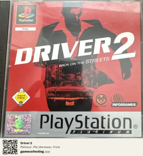 Driver 2 PlayStation, Germany box front