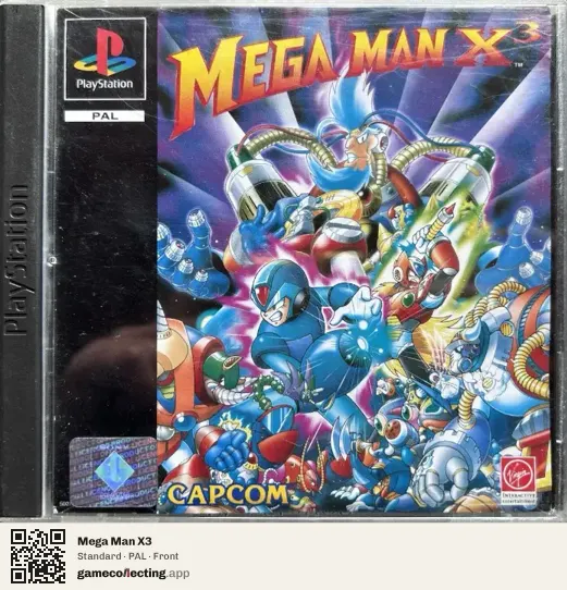 Mega Man X3 PlayStation, PAL box front