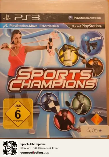 Sports Champions PlayStation 3, Germany box front
