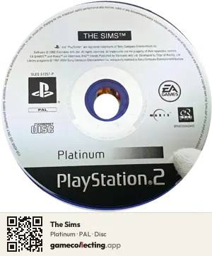 The Sims PlayStation 2, PAL disc