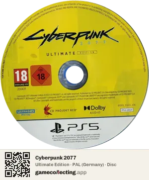 Cyberpunk 2077 PlayStation 5, PAL disc