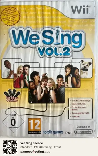 We Sing Encore Nintendo Wii, Germany box front