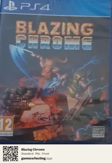 Blazing Chrome PlayStation 4, PAL box front