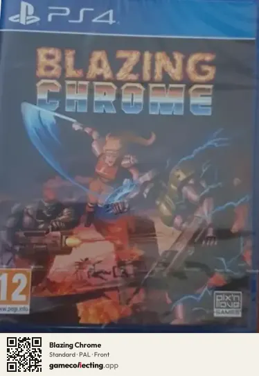 Blazing Chrome PlayStation 4, PAL box front