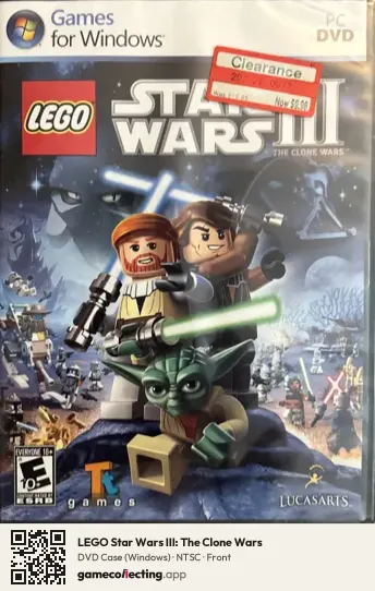 LEGO Star Wars III: The Clone Wars Computer, NTSC box front
