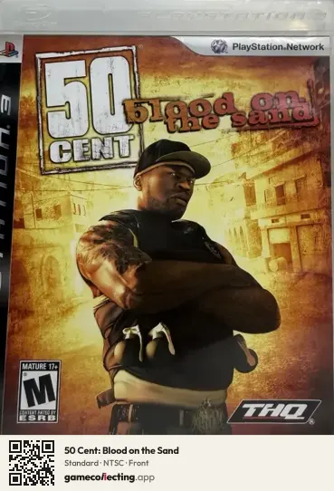 50 Cent: Blood on the Sand PlayStation 3, NTSC box front