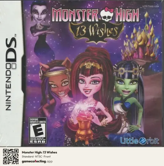 Monster High: 13 Wishes Nintendo DS, NTSC box front