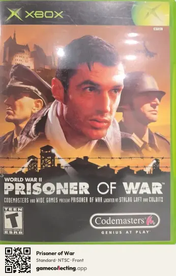 Prisoner of War Xbox, NTSC box front
