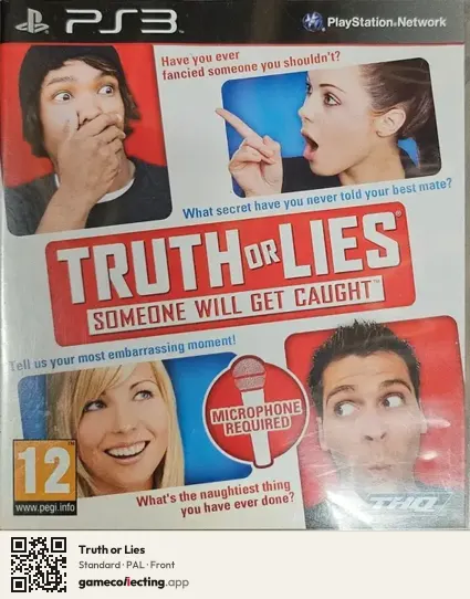 Truth or Lies PlayStation 3, PAL box front