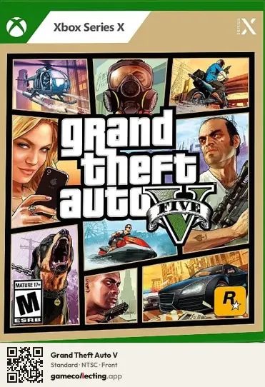 Grand Theft Auto V Xbox Series X, NTSC box front