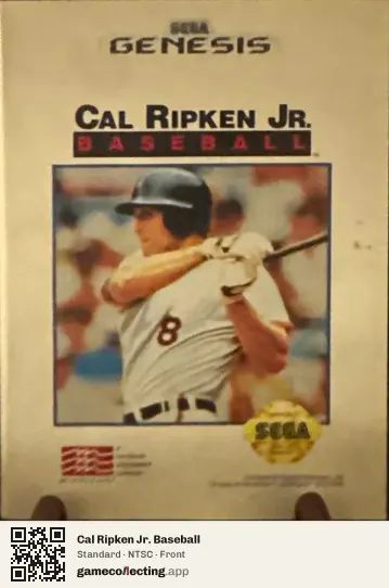 Cal Ripken Jr. Baseball Sega Mega Drive / Genesis, NTSC box front