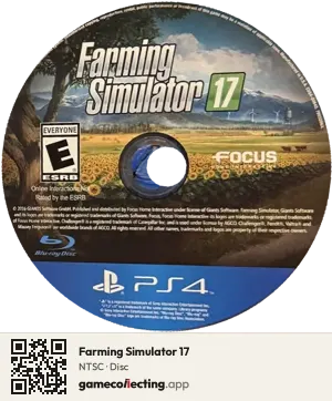 Farming Simulator 17 PlayStation 4, NTSC disc