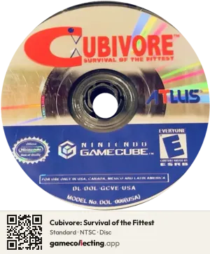 Cubivore: Survival of the Fittest Nintendo GameCube, NTSC disc
