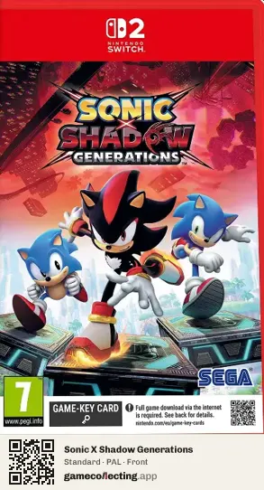 Sonic X Shadow Generations Nintendo Switch 2, PAL box front
