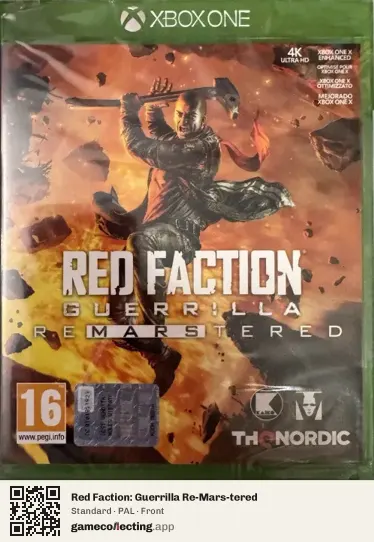 Red Faction: Guerrilla Re-Mars-tered Xbox One, PAL box front