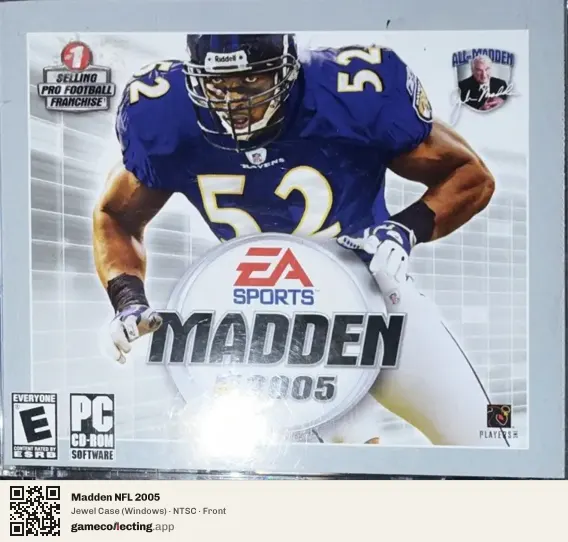 Madden NFL 2005 Computer, NTSC box front