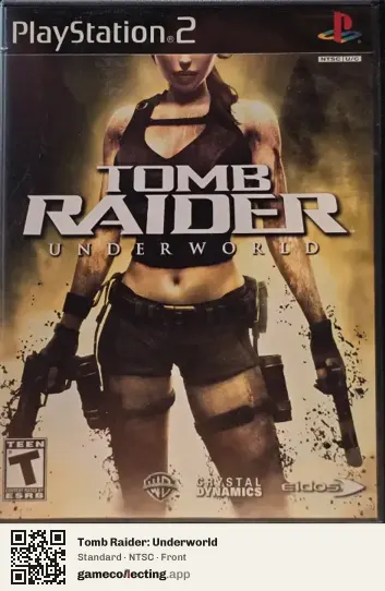 Tomb Raider: Underworld PlayStation 2, NTSC box front