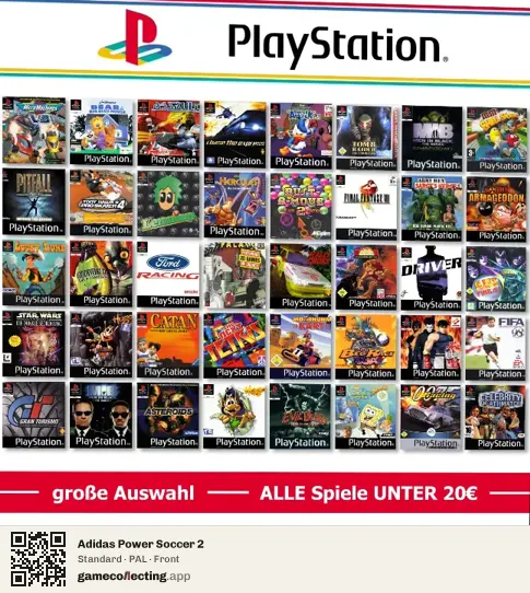 Adidas Power Soccer 2 PlayStation, PAL box front