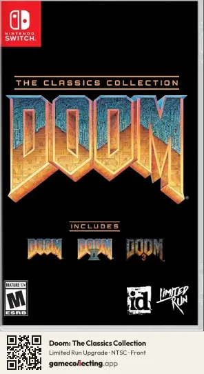 Doom: The Classics Collection Nintendo Switch, NTSC box front