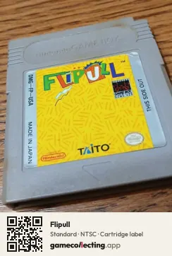 Flipull Game Boy, NTSC cartridge label