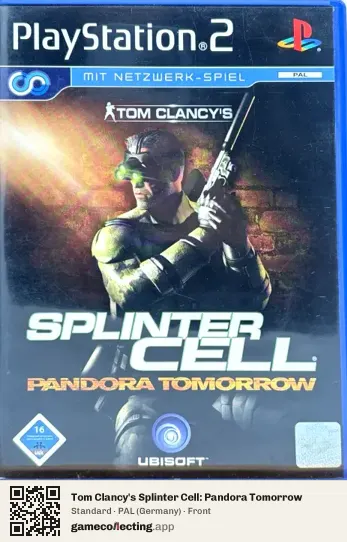 Tom Clancy's Splinter Cell: Pandora Tomorrow PlayStation 2, Germany box front