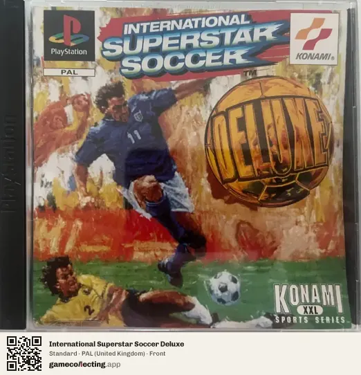 International Superstar Soccer Deluxe PlayStation, United Kingdom box front