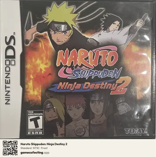 Naruto Shippuden: Ninja Destiny 2 Nintendo DS, NTSC box front