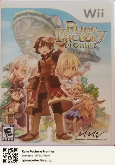 Rune Factory: Frontier Nintendo Wii, NTSC box front