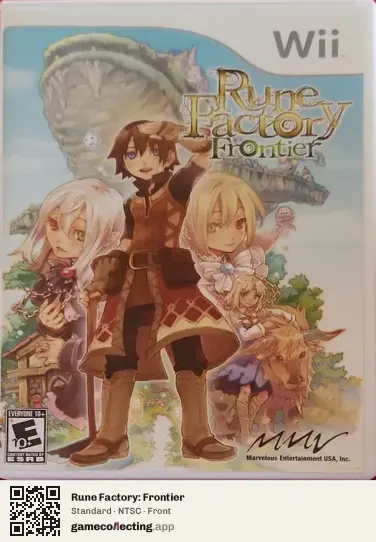 Rune Factory: Frontier Nintendo Wii, NTSC box front