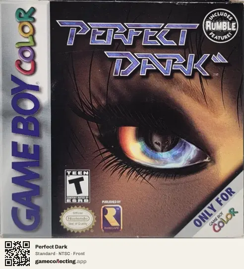 Perfect Dark Game Boy Color, NTSC box front