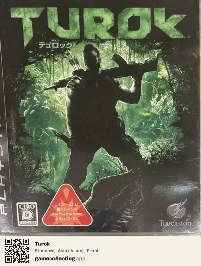 Turok PlayStation 3, Asia box front