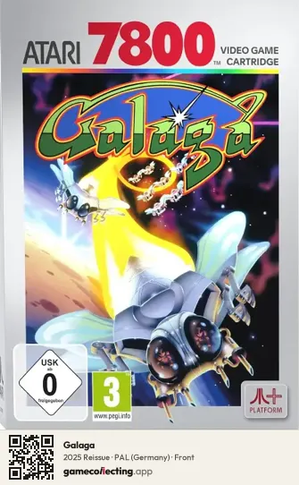 Galaga Atari 7800, Germany box front