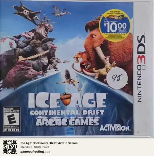 Ice Age: Continental Drift: Arctic Games Nintendo 3DS, NTSC box front