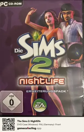 The Sims 2: Nightlife Computer, Germany box front