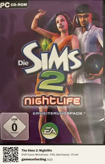 The Sims 2: Nightlife Computer, Germany box front