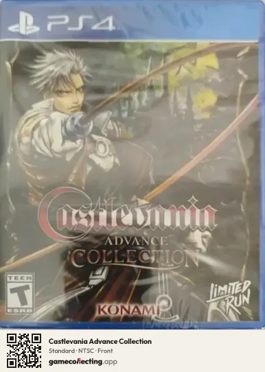 Castlevania Advance Collection PlayStation 4, NTSC box front