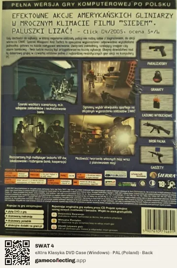 SWAT 4 Computer, Poland box back