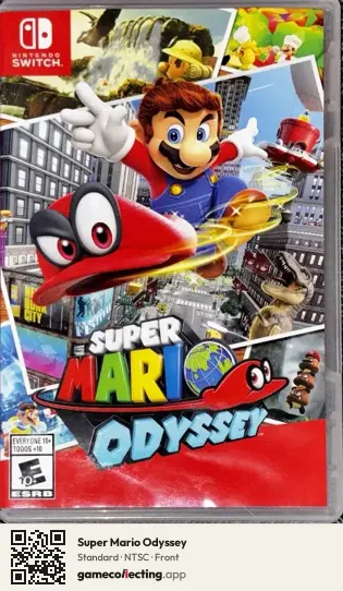 Super Mario Odyssey Nintendo Switch, NTSC box front