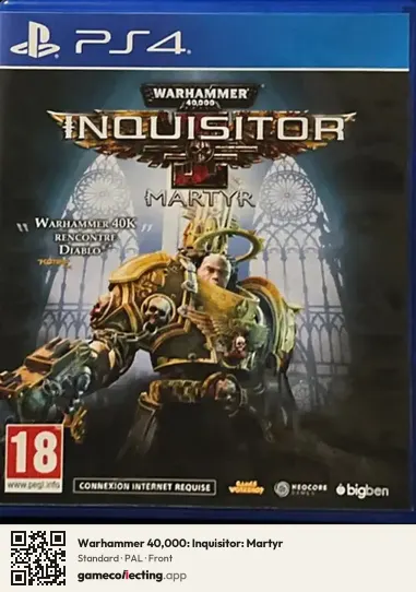Warhammer 40,000: Inquisitor: Martyr PlayStation 4, PAL box front