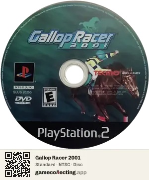 Gallop Racer 2001 PlayStation 2, NTSC disc