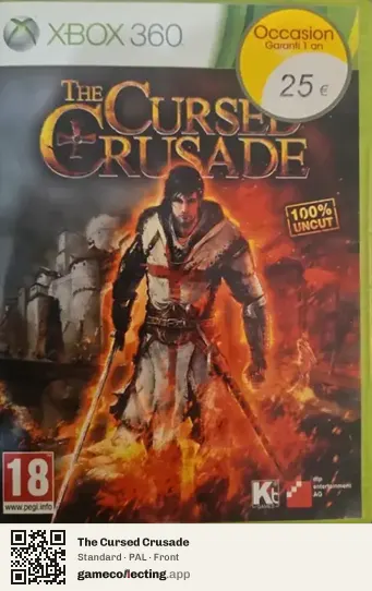 The Cursed Crusade Xbox 360, PAL box front