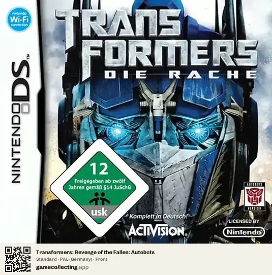 Transformers: Revenge of the Fallen: Autobots Nintendo DS, Germany box front