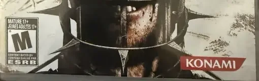 Saw II: Flesh & Blood, the ESRB box on its front